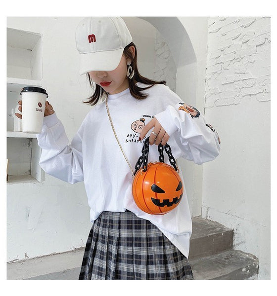 Queen of the Pumpkin Patch -Round Purse
